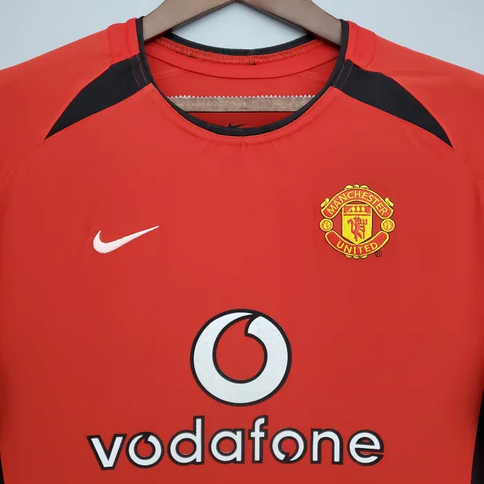 Manchester United Home Long Sleeve Retro Jersey 2002/04